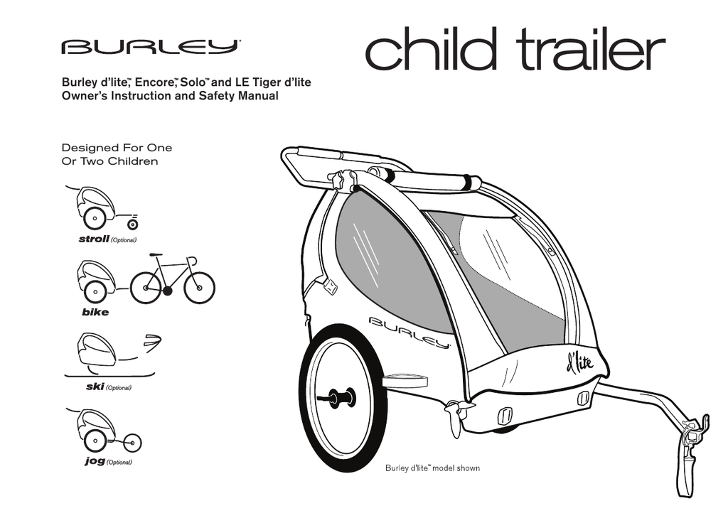 child trailer bar