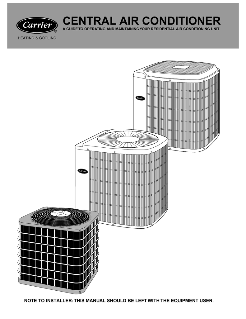 Carrier 38CKC048 Air Conditioner User manual | Manualzz