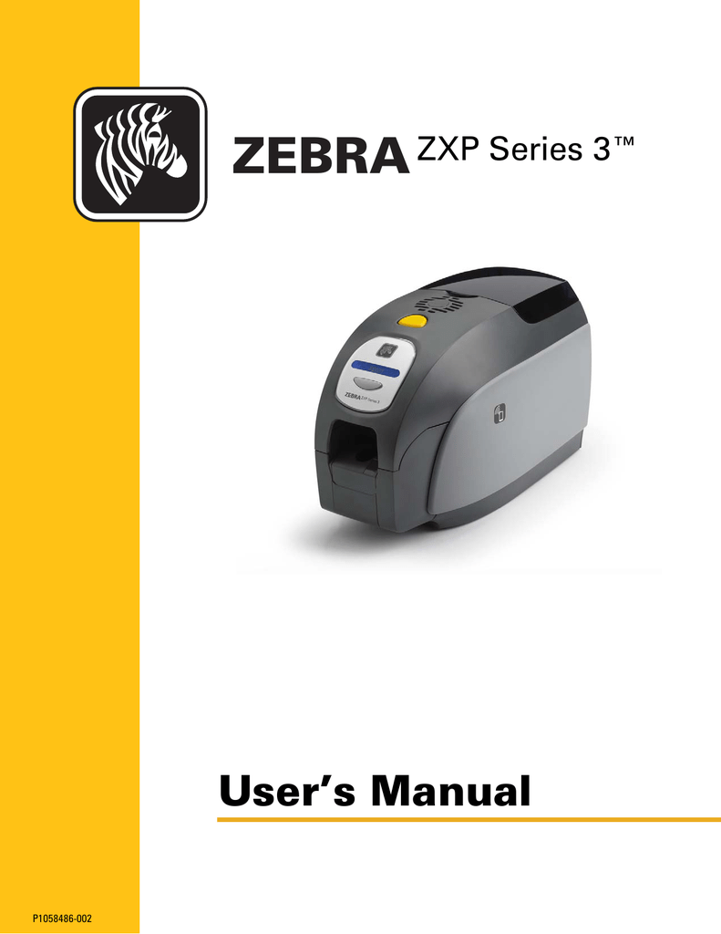 Zebra ZXP Series 7 User manual Manualzz