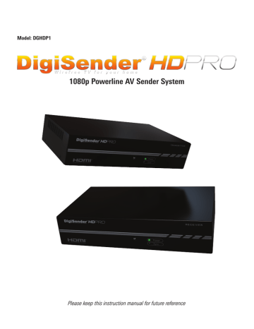 DigiSender DGHDP1 Instruction manual | Manualzz