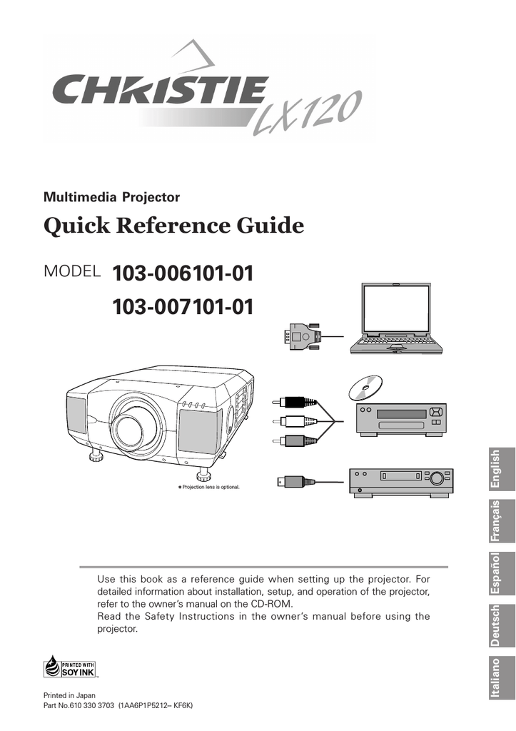 Christie Lx1 103 01 Owner S Manual Manualzz