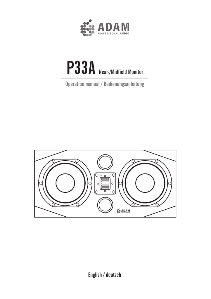adam audio p33a