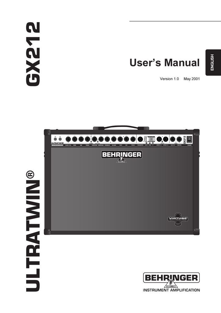 behringer gx212 ultratwin 212 combo