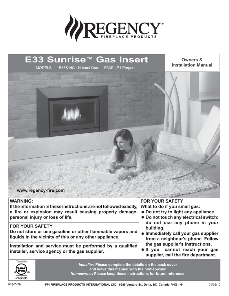 Regency Pt030 Lp1 Installation Manual Manualzz Com