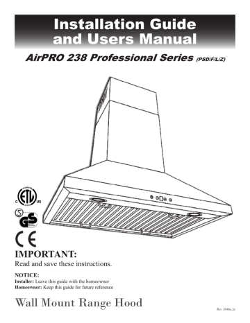 Cavaliere Ap238 Psd 30 Ap238 Psl 30 Airpro 238 Airpro 238 Professional Manual Manualzz