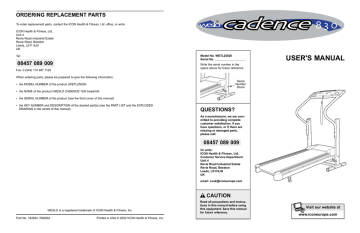 Weslo cadence 830 sale