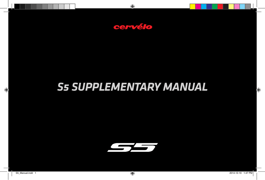 cervelo s5 manual