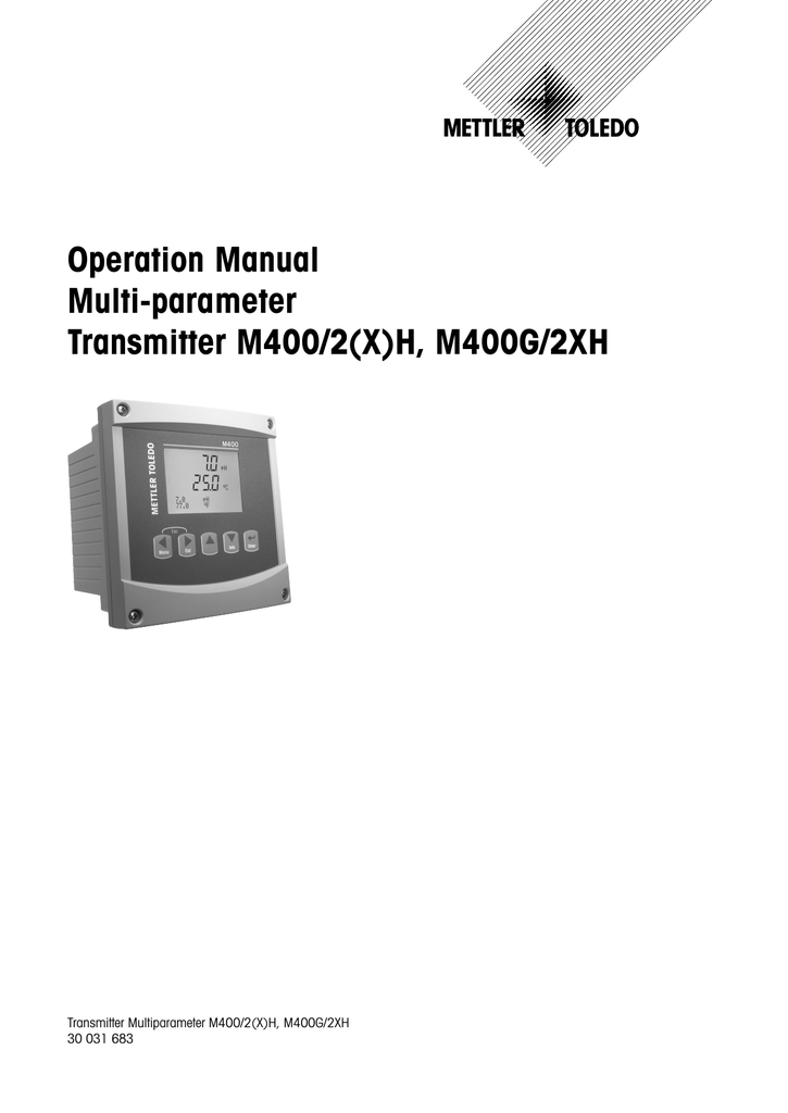 Mettler Toledo M400/2(X)H Specifications | Manualzz