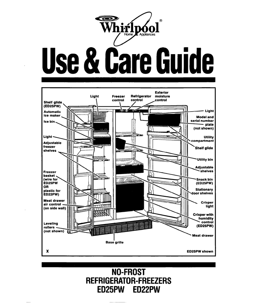Whirlpool Freezers Specifications Manualzz