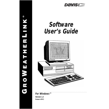 Davis Instruments 7871 User`s guide | Manualzz