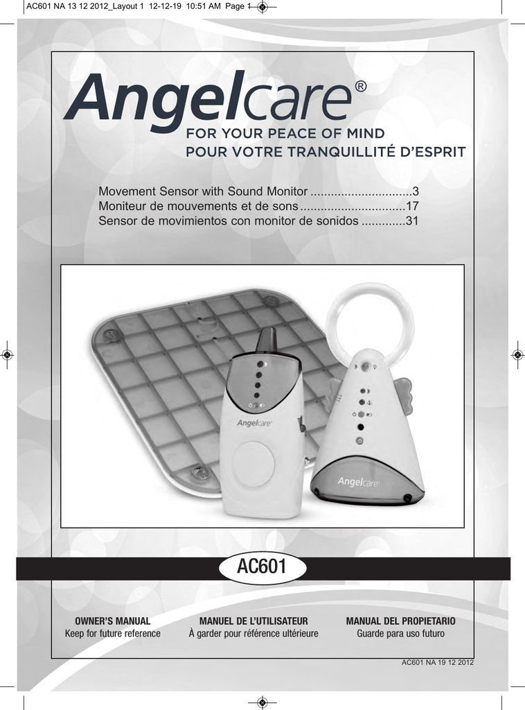 angelcare monitor ac601