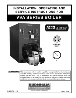 burnham spirit boiler manuals