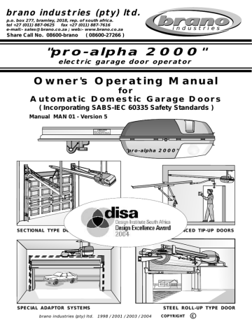 Alpha 2000 Operating instructions | Manualzz