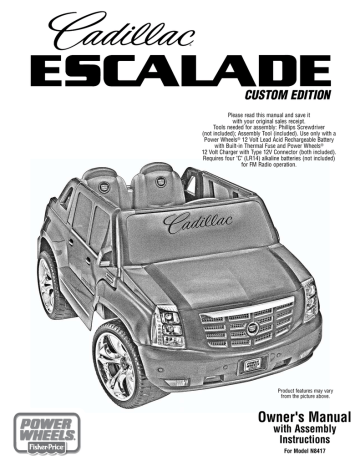 power wheels cadillac escalade ext