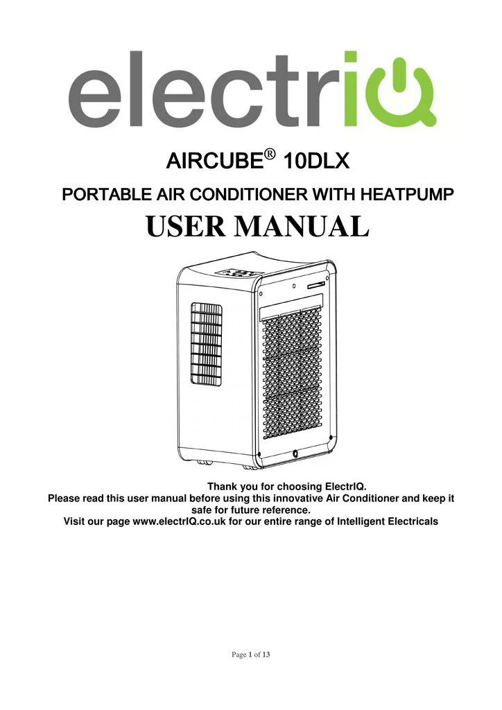 Electriq Aircube User Manual Manualzz - Electriq Smart 12 Hp 10000 Btu Wall Mounted Heat Pump Air Conditioner Electriq Aircube User Manual Manualzz - Electriq Smart 12 Hp 10000 Btu Wall Mounted Heat Pump Air Conditioner