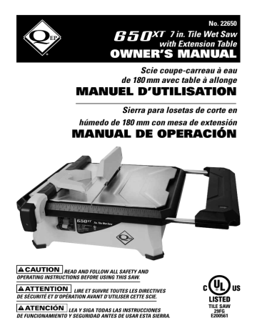 Qep 650xt Owner S Manual Manualzz