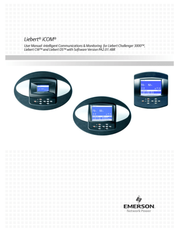 Emerson Liebert iCOM User manual | Manualzz