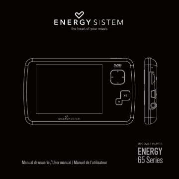 ENERGY SISTEM Energy 6500, 6500, ENERGY 65 Series Manual de usuario | Manualzz