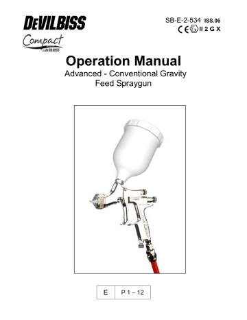 Devilbiss Compact Gravity Feed Spraygun Manualzz