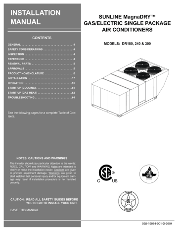 York Dr300 Installation Manual Manualzz