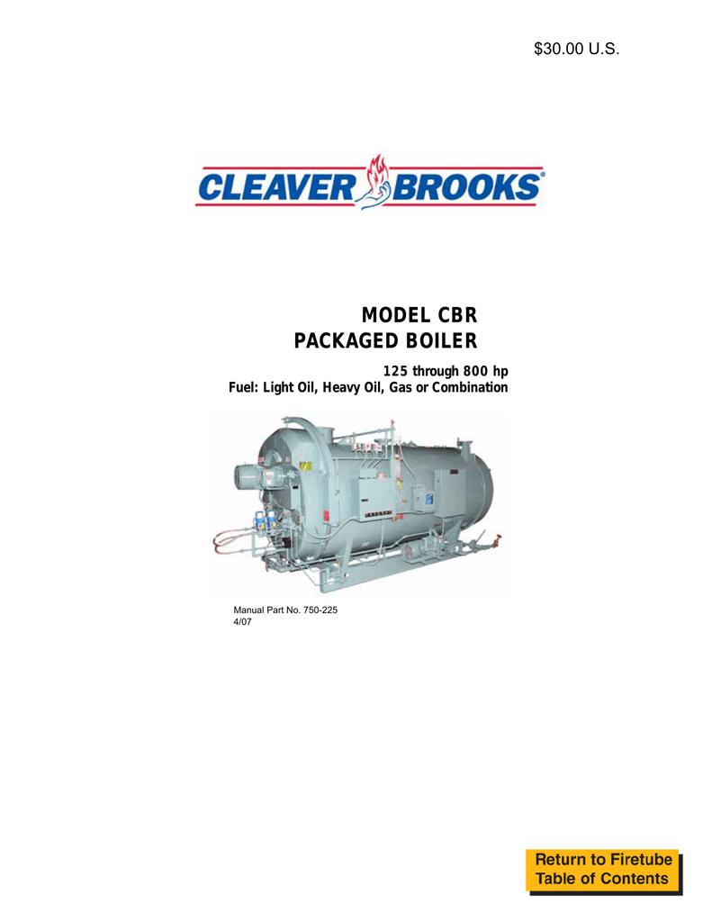 Cleaver Brooks Pressure Control 817-110 
