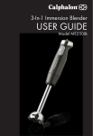 Calphalon ME250IB Immersion Blender User Guide