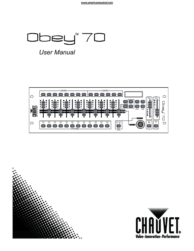 Chauvet Obey 70 User Manual Manualzz