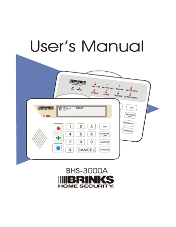 Brinks BHS 3000A User manual Manualzz