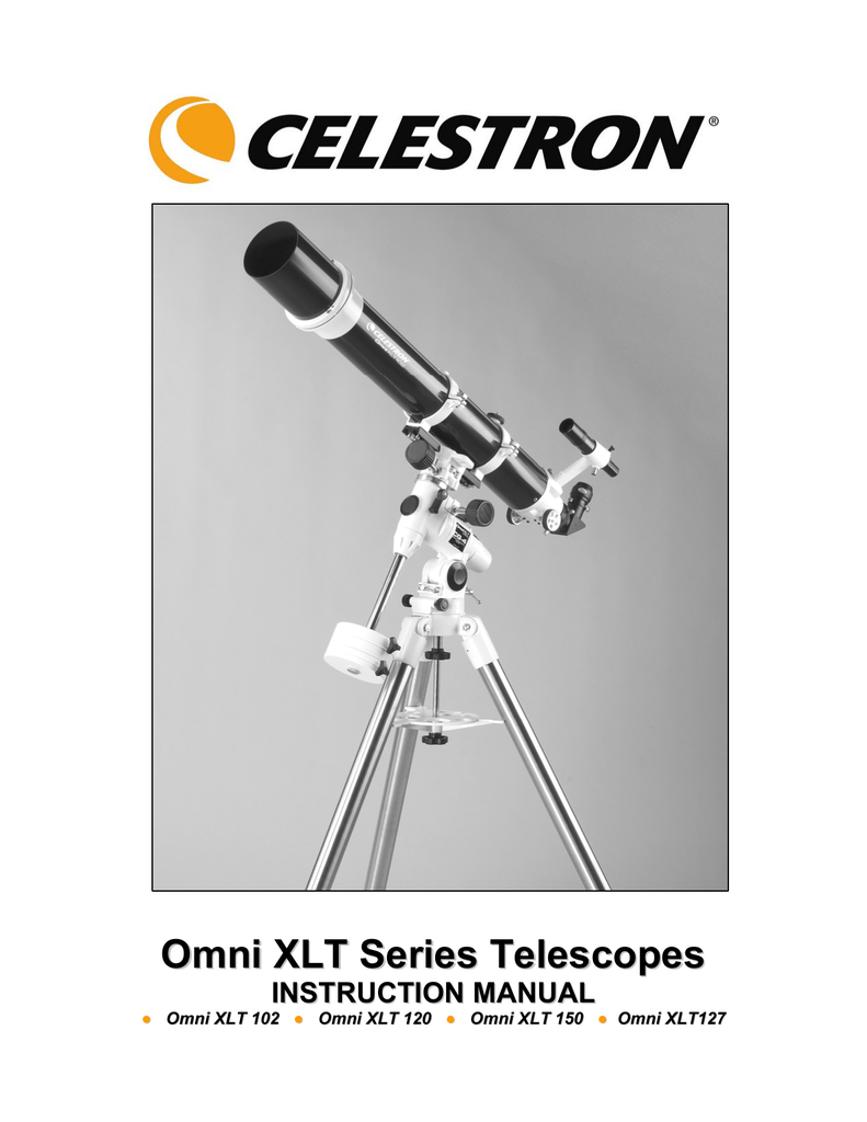 Celestron XLT series Telescope User manual Manualzz