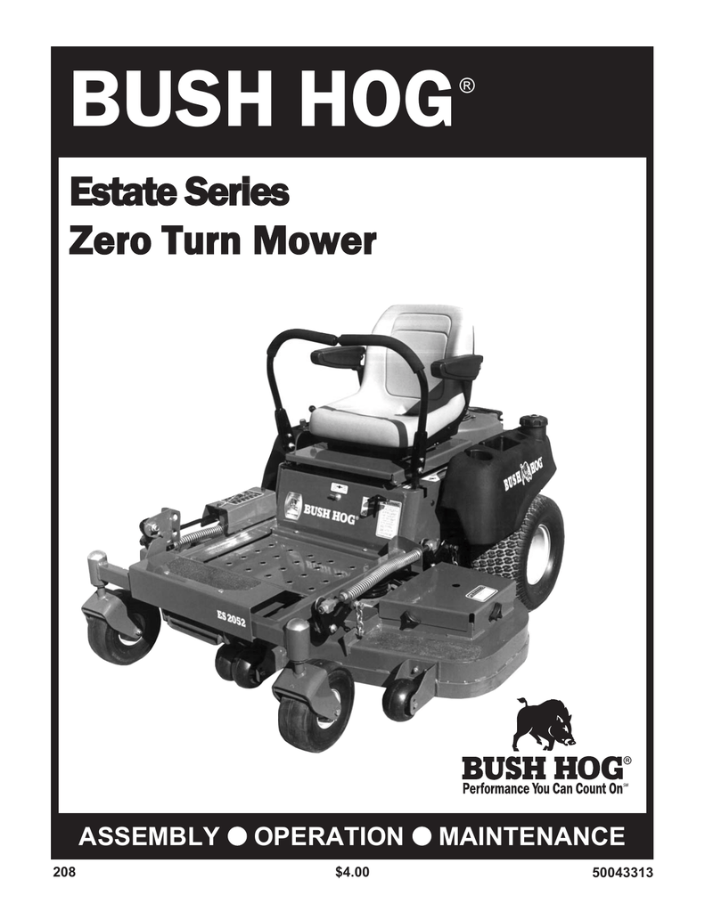 Bush Hog ESTATE Operator's Manual | Manualzz