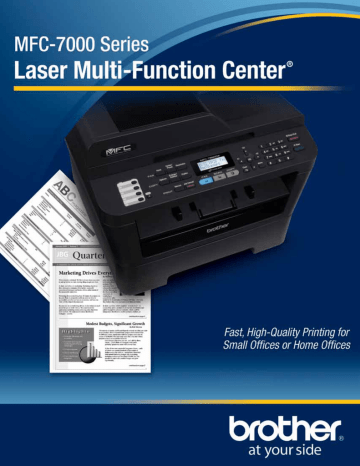 Brother MFC-7000 All in One Printer User manual | Manualzz