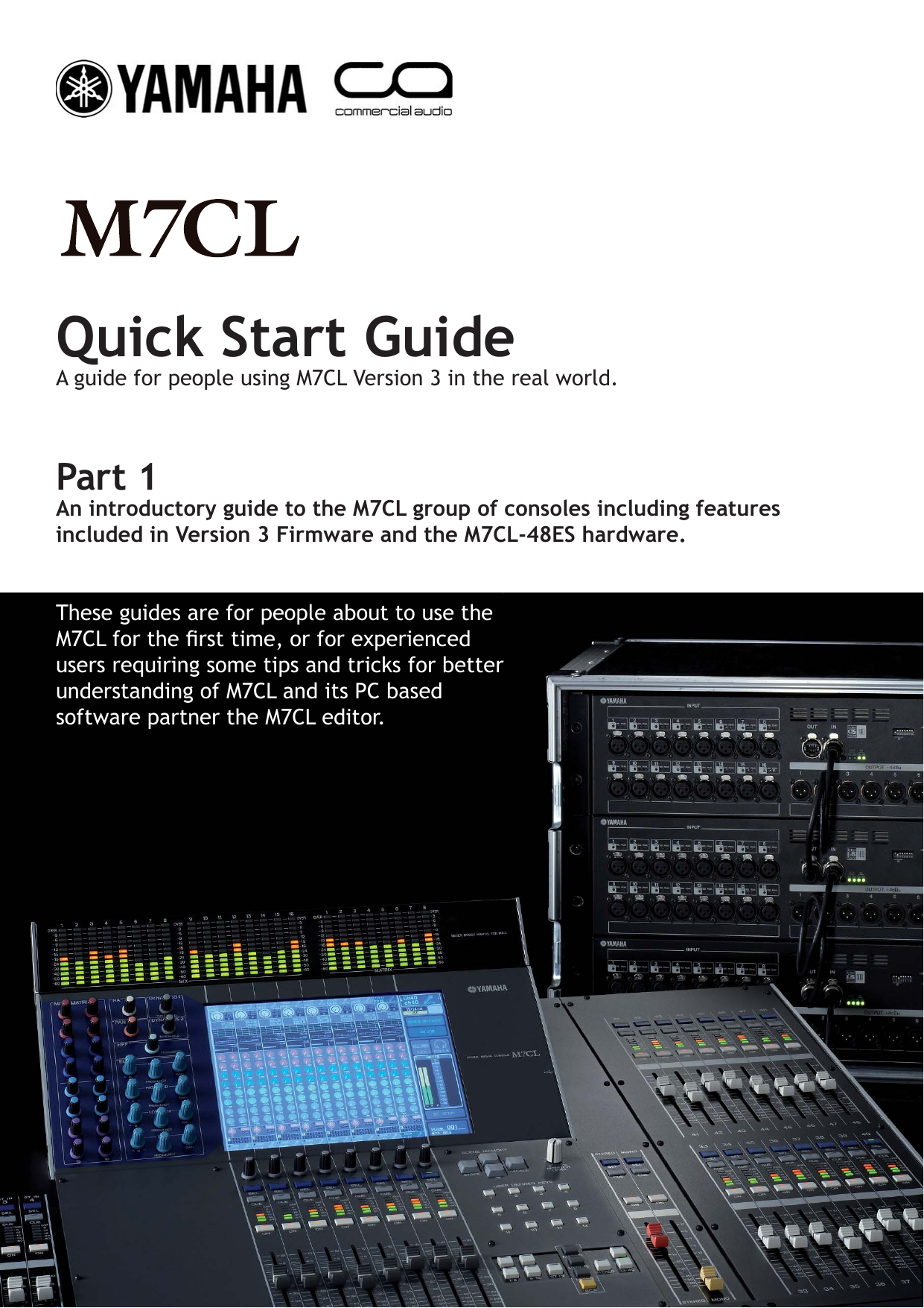 Yamaha M7CL-48ES Setup guide | Manualzz
