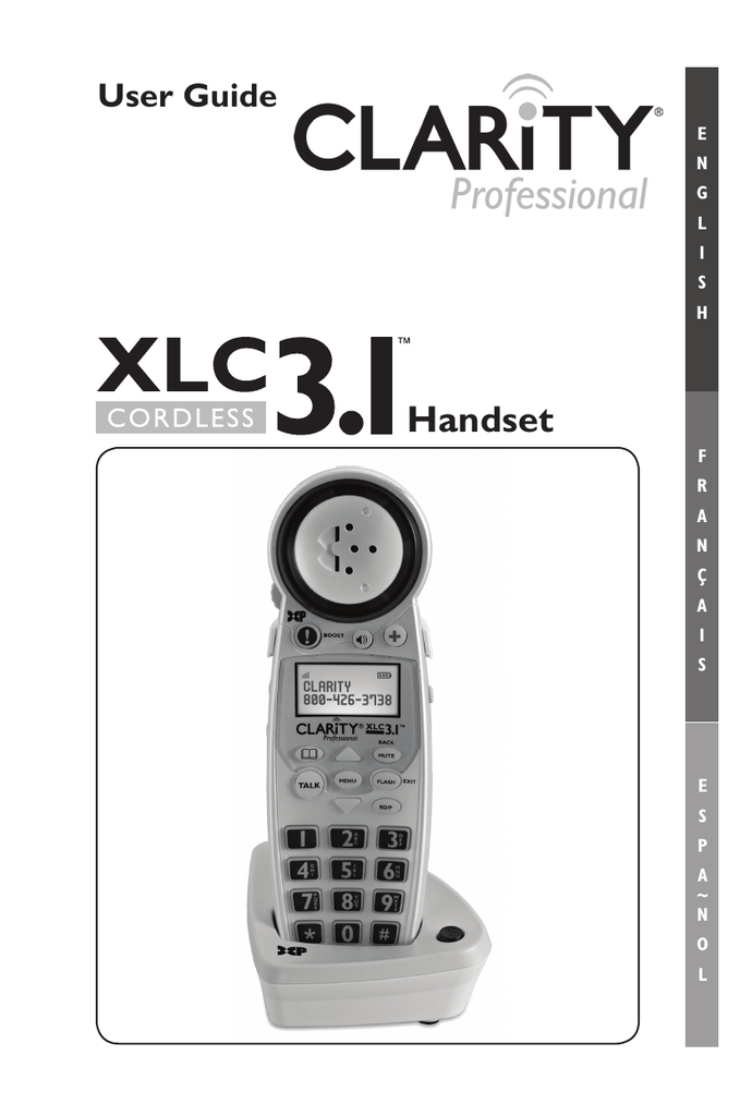 Clarity XLC3.4 User guide | Manualzz