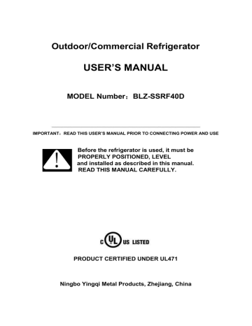 User's manual | Blaze BLZ-5NG 5 User`s manual | Manualzz