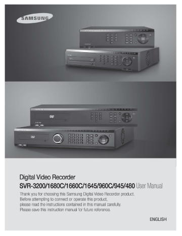 Recording Duration & Recording Size Check. Samsung svr-945, svr-1680c, SVR-1645, svr-480, SVR-PC, SVR-3200, SVR-1660C, SVR-960C | Manualzz