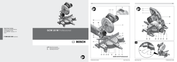 Bosch GCM 10 PROFESSIONAL Operating instructions | Manualzz