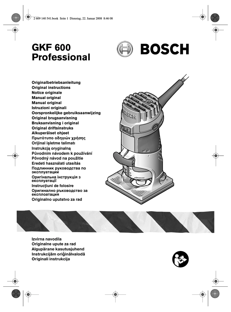 Bosch Gkf 600 Professional Specifications Manualzz