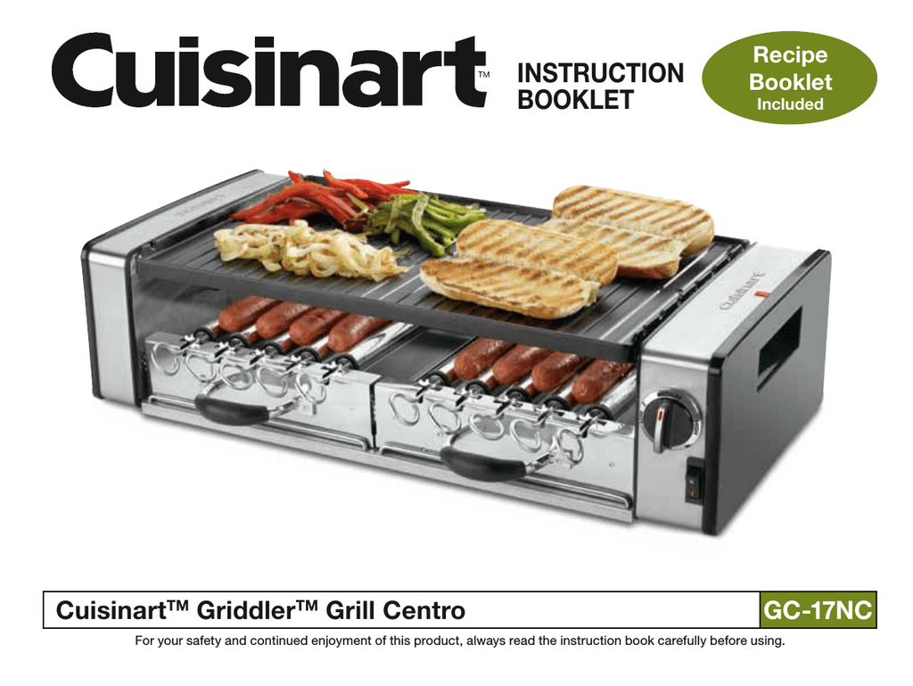 the griddler by cuisinart manual