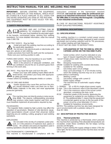 Cebora Power Tig 1540 DC-HF Instruction manual | Manualzz
