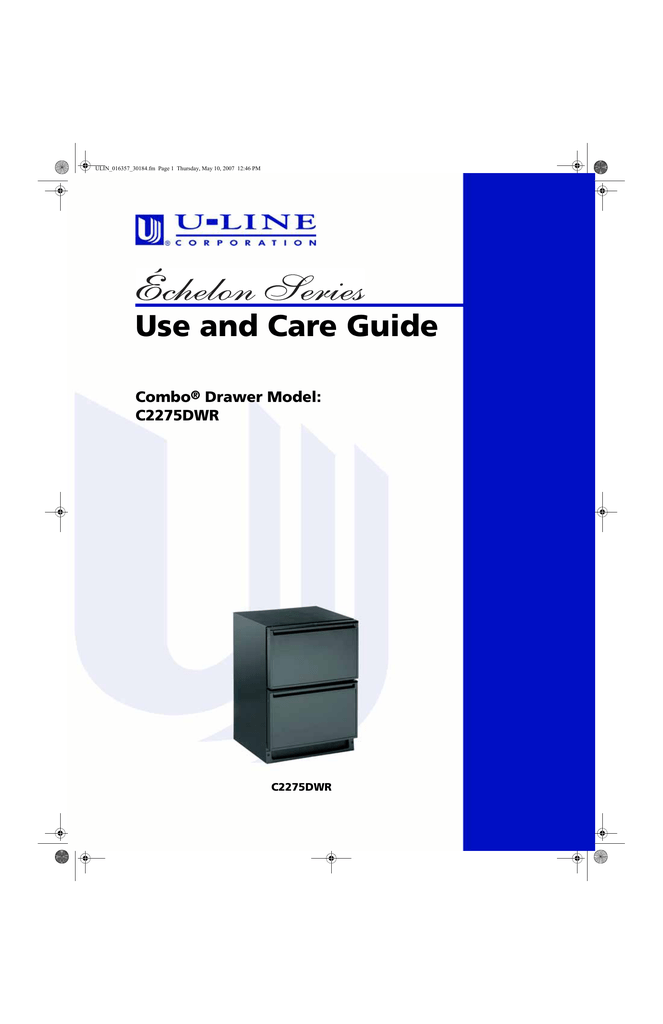 ULine COMBO C2275DWR Troubleshooting guide Manualzz