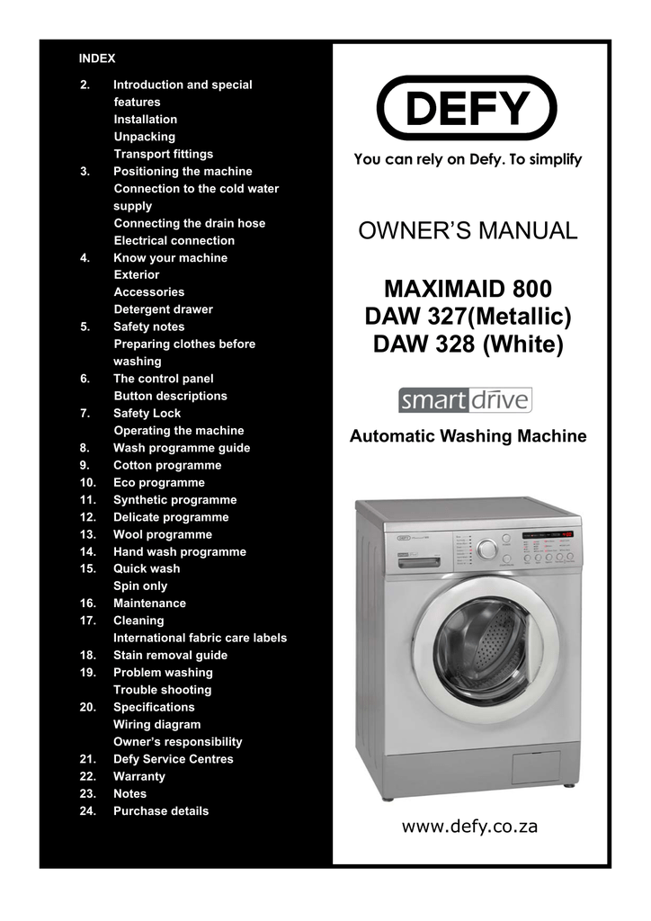 defy automaid 600 troubleshooting