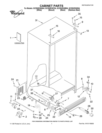 Whirlpool GC5SHEXNS04 Refrigerator User manual | Manualzz