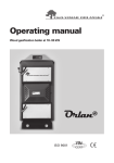 Eko-Vimar Orlan 40 Operating Manual
