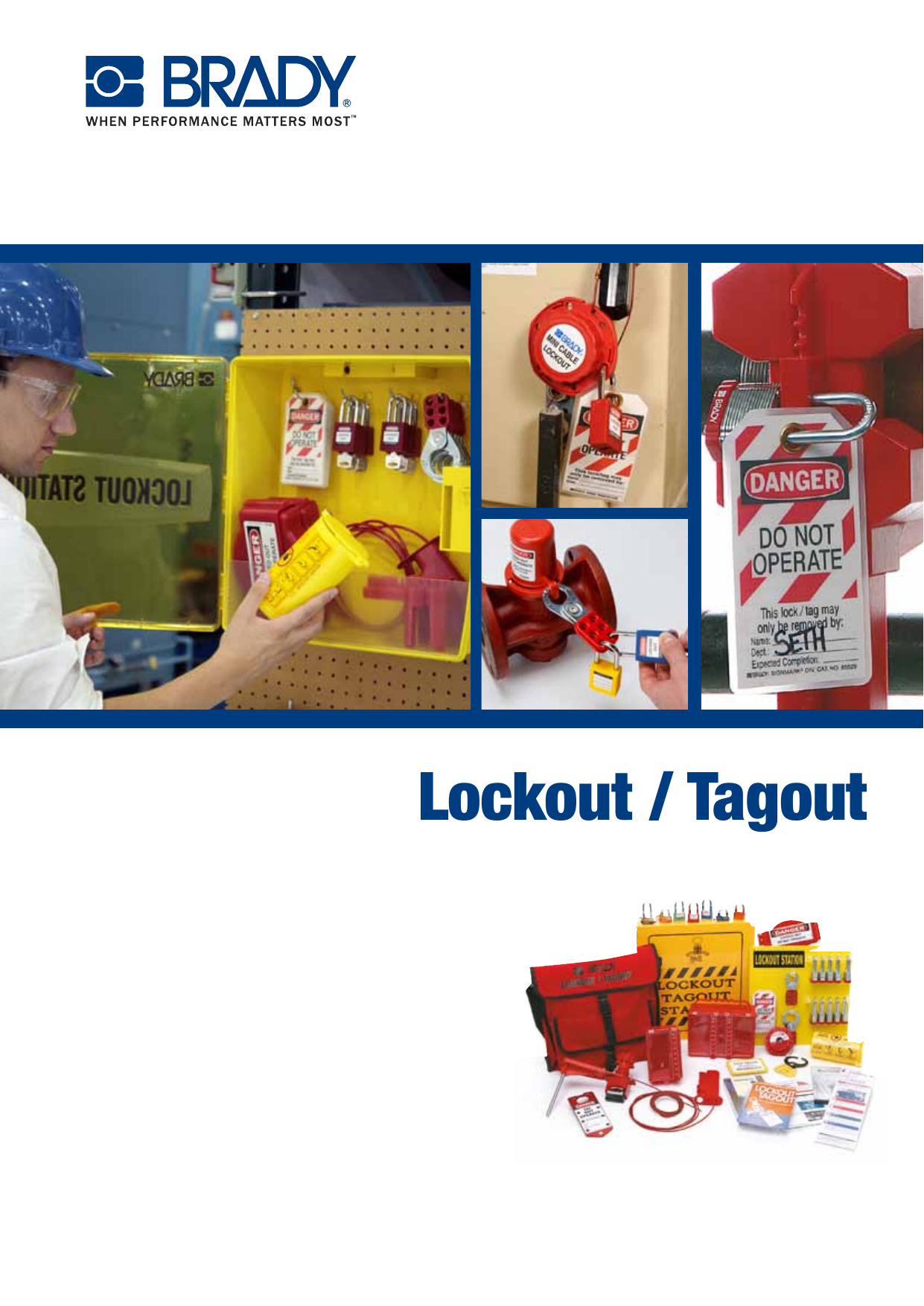 Includes 2 Safety Padlocks 105961 Brady Personal Electrical Lockout Toolbox Kit
