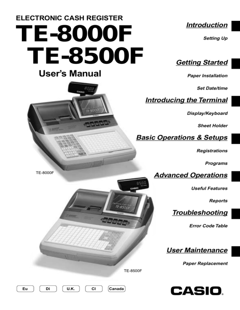Casio Te 8500f User S Manual Manualzz