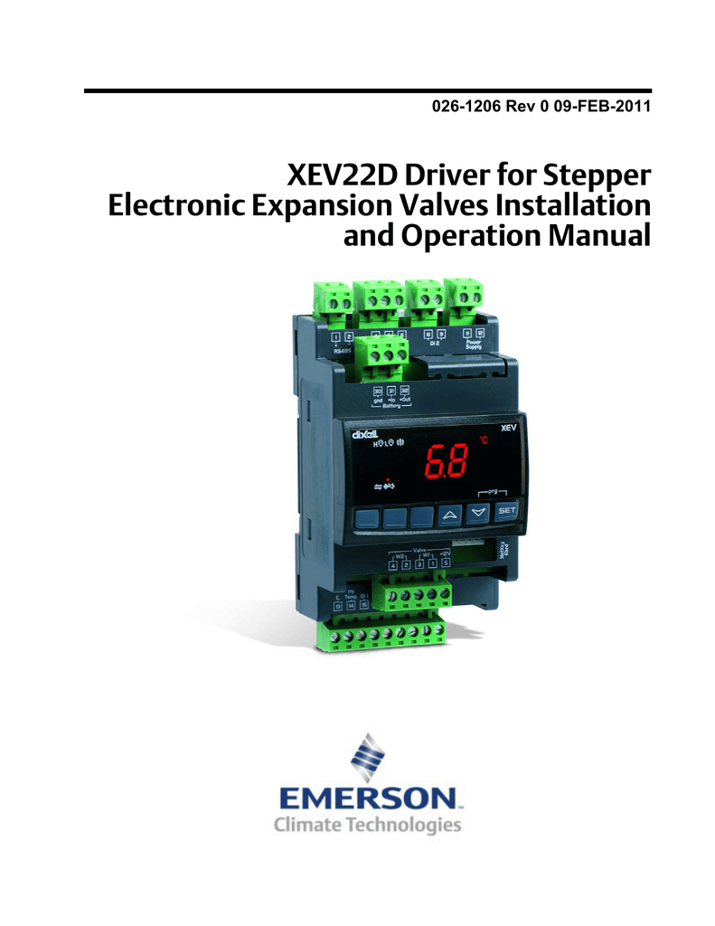 Emerson XEV22D Specification Manualzz
