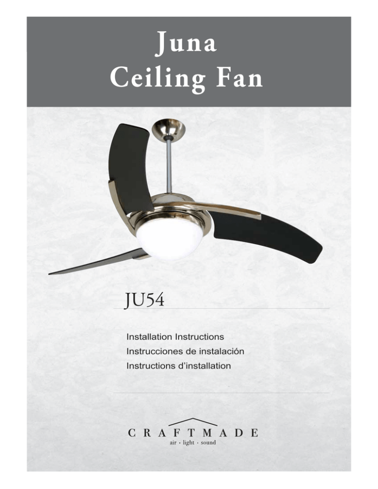 Craftmade Tcs User Manual Manualzz Craftmade Tcs User Manual Manualzz, Craftmade Ceiling Fan Light Kit Instructions