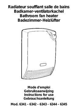 CALOR CHAUFFAGE GALEA 6341 Instructions for use
