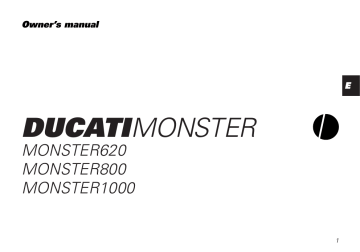 Ducati MONSTER 800 Owner's Manual | Manualzz