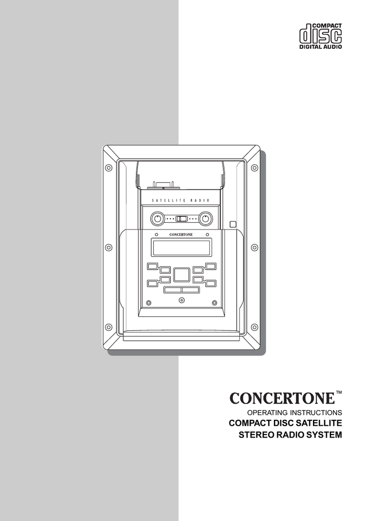 Concertone COMPACT DISC STEREO RADIO SYSTEM Operating instructions | Manualzz | Concertone Wiring Diagram | | manualzz